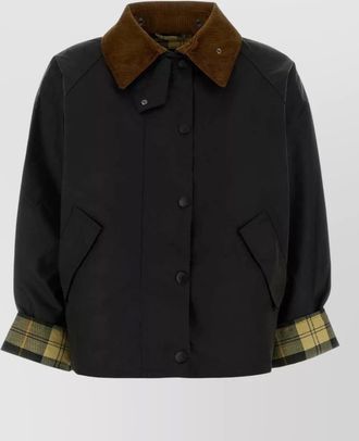 Barbour cotton single breasted coat