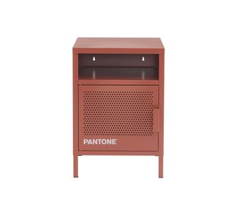 Pantone Mesita de noche metal terracota 40 cm