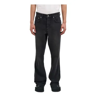 Represent Flared Jeans, male, Black, Size: W31 Pantalone in Denim Boot Cut