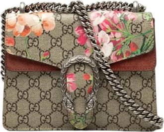 Gucci Pre-owned Crossbody Bag - Dames - Vintage Schoudertas - Beige - ONE Size - Leer - Vintage