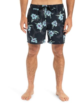 Quiksilver Boardshorts QUIKSILVER Everyday Straight 15, Herren, Gr. XS, schwarz (backyards schwarz, kvj7), Obermaterial: 100% Microfaser;, Hosen Boardshorts