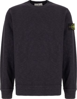 Stone Island Midnight Blue Cotton Sweater