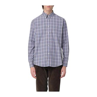 Paul & Shark Multicolor Geruite Lange Mouw Shirt - Heren - Casual Overhemden - Veelkleurig - 2XL - Katoen - Overhemden