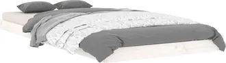 vidaXL Estructura De Cama Madera Maciza De Pino Blanco 90x200 Cm Vidaxl