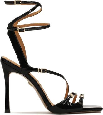 Kazar Schoenen, Dames, Zwart, 40 EU, Leer, Zwarte Zwarte Sandalen met Bandjes Alexis