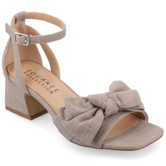 Journee Collection Women & apos;s Zevi Medium and Wide Width Dress Sandals