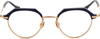 Matsuda Occhiali con montatura geometrica - Blu