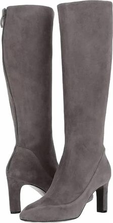 Cole Haan Women Arlean Stormcloud Suede Leather Boots In Grey