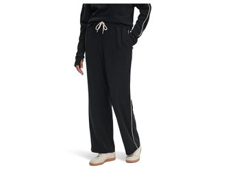 Varley Brushed Rib Straight Leg Pants Womens Clothing Black/Snow White : XXS 26, Elastane/Polyester