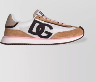 Dolce & Gabbana dragon suede blend sneakers