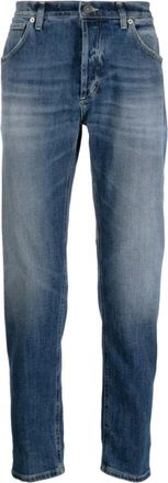 Dondup Slim Stonewashed Jeans - Heren - Slim Fit Jeans - Blauw - W29 - Katoen - Jeans