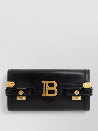 Balmain b-buzz leather clutch bag