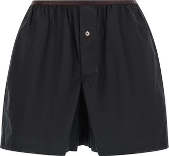 Christophe Lemaire Gray Cotton Bermuda Womens Shorts