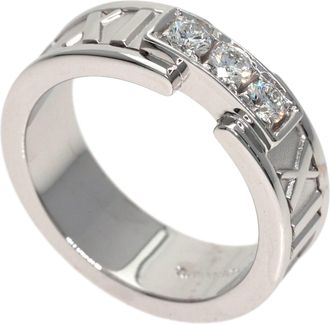 Tiffany & Co. Atlas White Gold (18K) Band Ring (Pre-Owned)