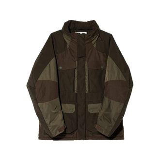 White Mountaineering Gore-Tex Infinium Primaloft Gewatteerd Jack - Heren - Zomerjassen - Groen - M - Katoen - Jassen