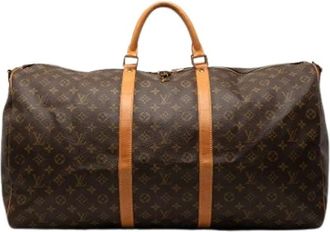 Louis Vuitton Pre-owned Weekend Bags, female, Brown, Size: ONE SIZE Pre-owned Keepall Bandouliere 60
