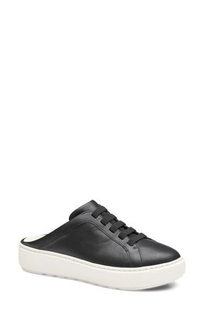 Johnston & Murphy Cammie Platform Sneaker Mule in Black Nappa Leather at Nordstrom, Size 6.5