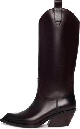 Cesare Gaspari Luxe Ranch Tall Boots - Dames - Cowboylaarzen - Bruin - 38 EU - Leer - Schoenen