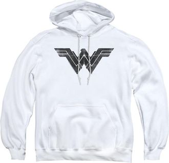 Gildan Batman V Superman Folded And Distressed Adult Pull Over Hoodie / Hooded Sweatshirt