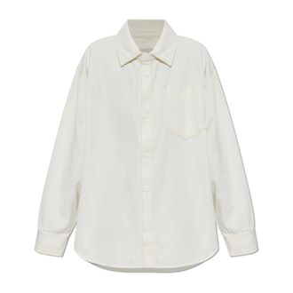 Ami Overhemden, Dames, Beige, 2Xs, Denim, Denim Shirt