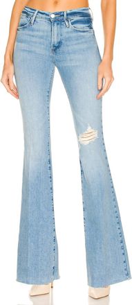Frame Denim Le High Flare Degradable Jeans In Handcrafted Destruct