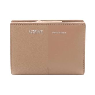 Loewe Pre-owned Portemonnee (bi-fold) - Dames - Pre-owned - Bruin - Maat: ONE Size Leer