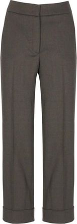 PESERICO Broeken, Dames, Bruin, L, Wol, Tapered Broeken