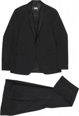 Karl Lagerfeld Suits - Heren - Business pakken - Zwart - 4XL - Kostuums
