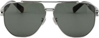 Philipp Plein SPP1850K07 Square Full Rim Sunglasses - Silver