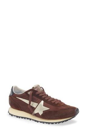 Golden Goose Running Marathon Sneaker in Brown/platinum at Nordstrom, Size 12Us