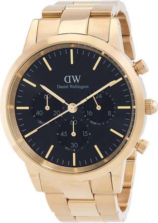 Daniel Wellington Iconic Chronograph Quartz Black Dial Watch DW00100641