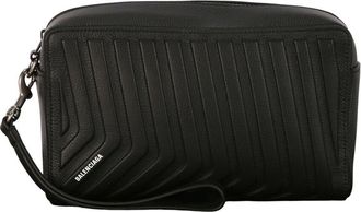 Balenciaga Car Leather Toiletry Pouch