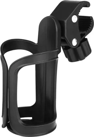 OEM Portavasos Para Bicicleta - Soporte Universal - Para Llevar Bebidas - Rotaci&oacute;n De 360 Grados - 7 X 14 Cm - Negro