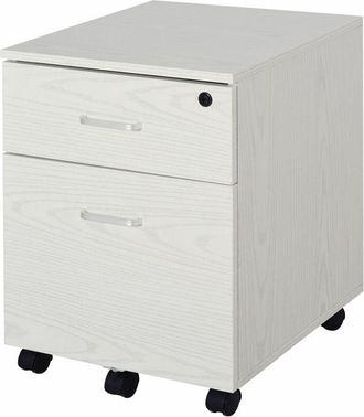 Vinsetto Vinsetto - Gabinete de Archivos Móvil para Archivos A4 con 2 Cajones y Llave 40x45x55,6 cm