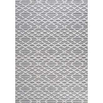 Jonathan Y Designs Ararat High-Low Pile Moroccan Diamond Modern Indoor/Outdoor Area Rug in Black/ivory at Nordstrom, Size 5Ft 0In X 8Ft 0In