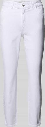 Christian Berg Slim Fit Jeans in verk&uuml;rzter Passform mit Eingrifftaschen in Weiss, Gr&ouml;&szlig;e 34/28