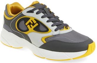 Fendi Forward Low Top Sneaker in Silver Senap at Nordstrom, Size 13Us