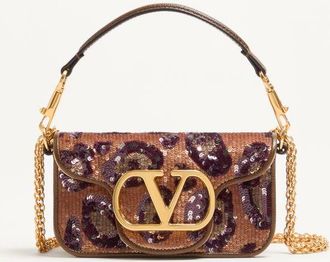 Valentino Garavani Borsa Piccola A Spalla Valentino Garavani Loc&ograve; Ricamata Animalier Donna MARRONE/MULTICOLOR UNI