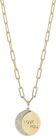 Ela Rae Womens Love You To The Moon And Back Necklaces In Gold
