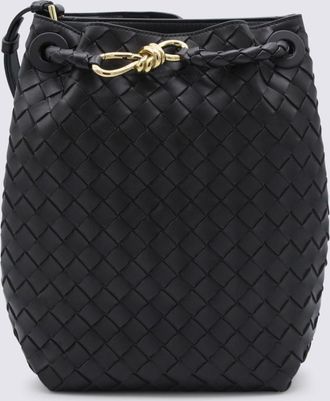 Bottega Veneta Dark Brown Leather Andiamo Bucket