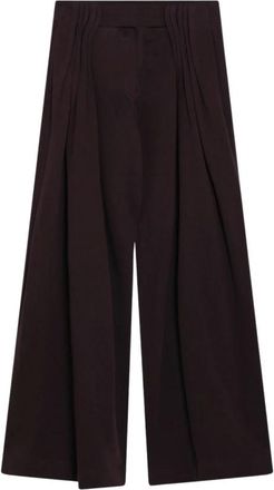 Dries Van Noten Pantalones Anchos - Trousers - Mujer - P&uacute;rpura - S