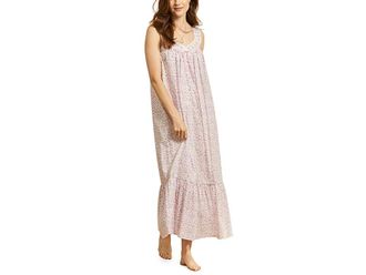 Eileen West Cotton Lawn Sleeveless Ballet Gown Womens Pajama Floral : XL