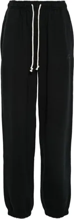 New Balance Zwarte Katoenen Jersey Elastische Broek - Dames - Sweatpants - Zwart - S - Katoen - Broeken