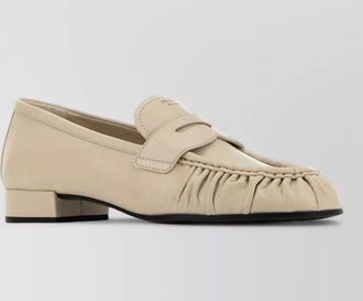 Prada leather loafers