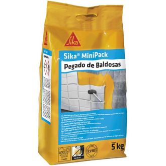 Sika Lote De 4 Unidades Sikaminipack Pegado De Baldosas Grey 5 Kg Saco Sika