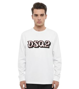 Dsquared2 White Logo Crew Neck T-Shirt