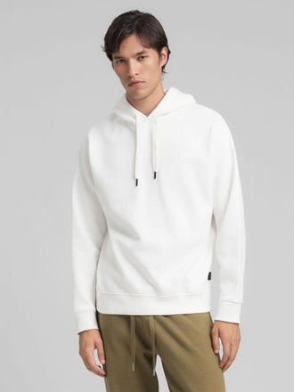 Replay Kapuzensweatshirt REPLAY, Herren, Gr. XXL, weiss (natural wei&szlig;), Sweatware, Obermaterial: 80% Baumwolle, 20% Polyester, unifarben, regular fit normal,