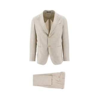 Emporio Armani Wool-blend City Line tailored suit Man 50