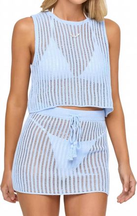 L*Space Sander Cropped Top In Blue