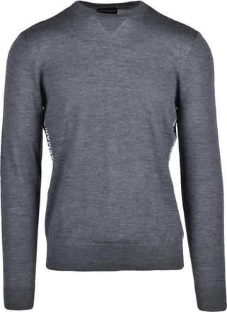 Emporio Armani Truien & Vesten, Heren, Grijs, S, Wol, Maglioncino Girocollo